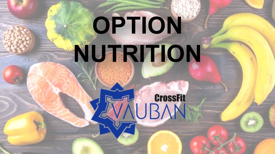 Nutrition CrossFit Vauban Lille
