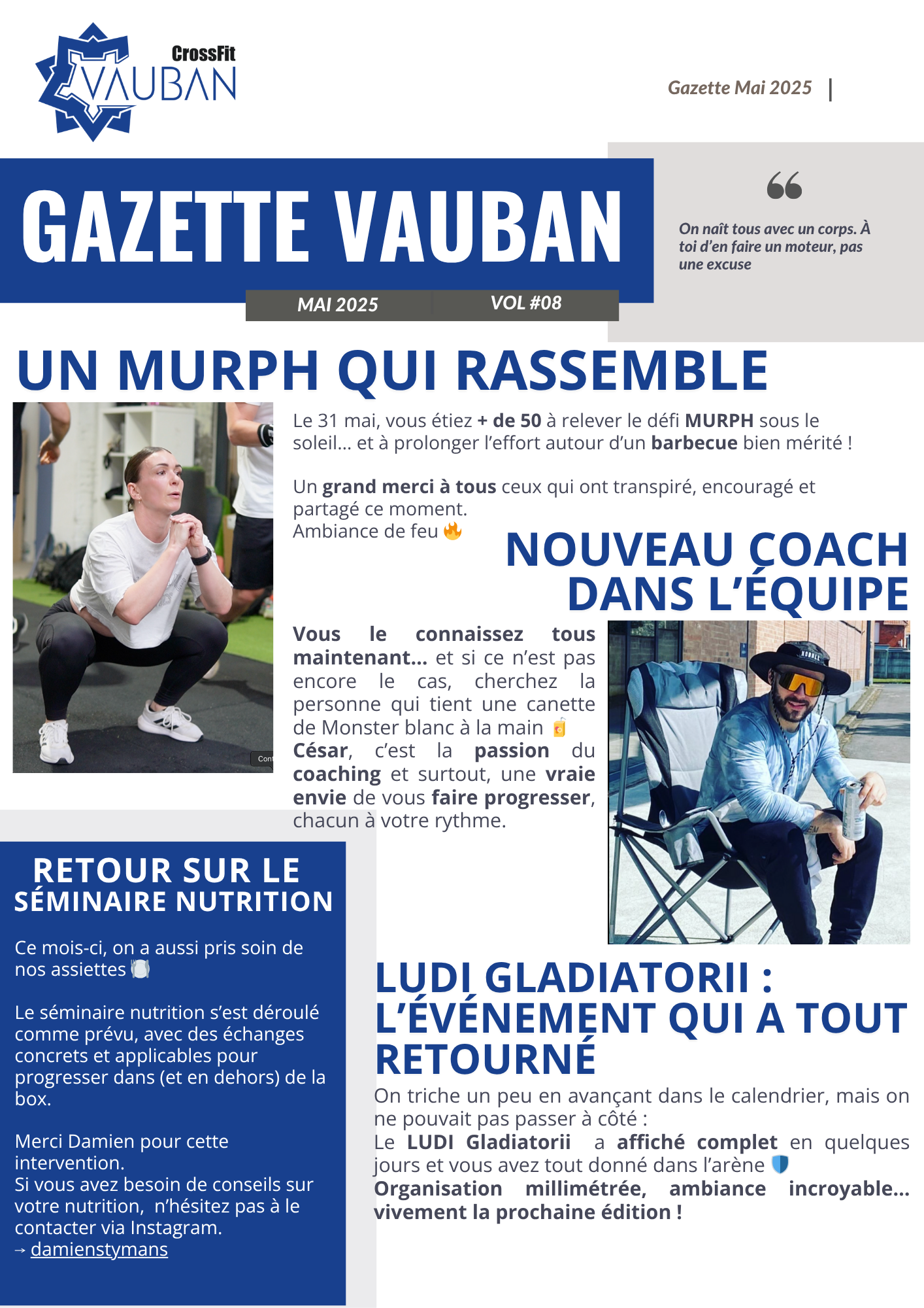 Gazette newsletter vauban 8